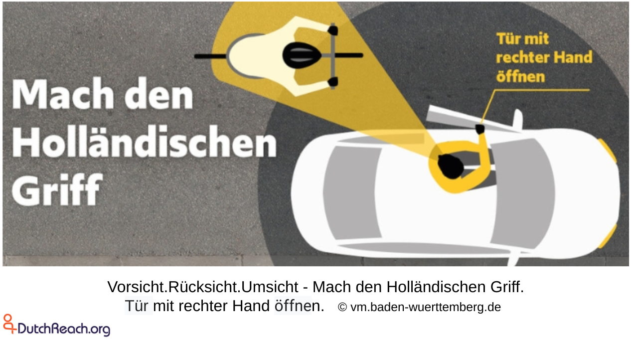 Holländer-Griff - die sicherste Art eine Autotür zu öffnen